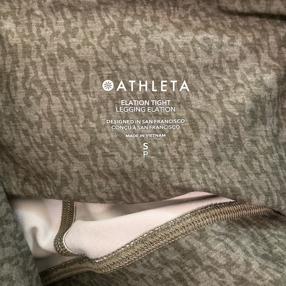 Athleta Elation Tight / Legging Olive Green S - Picture 2 of 6